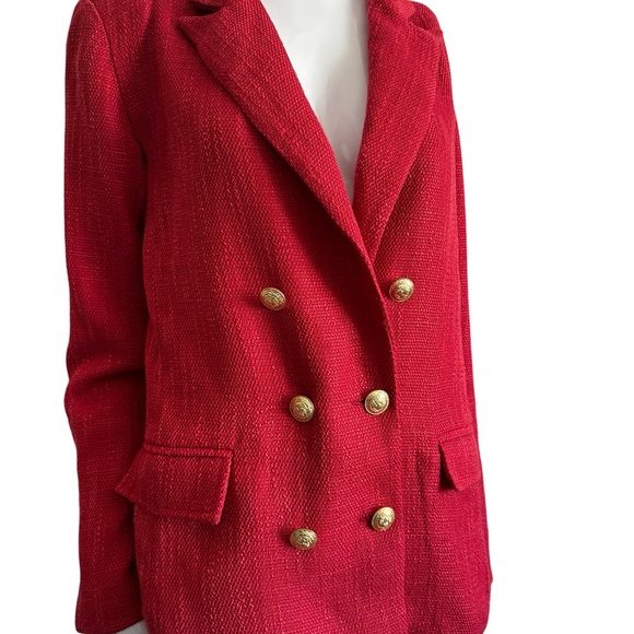 Anthropologie Red Blazer Young Parker - Picture 5 of 10